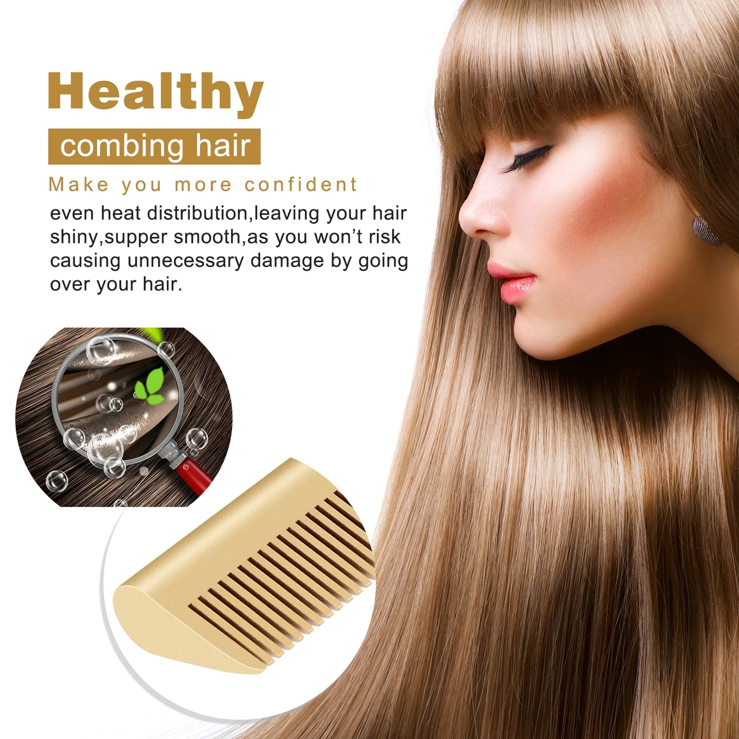 2 in 1  Electric Hot Heating Comb