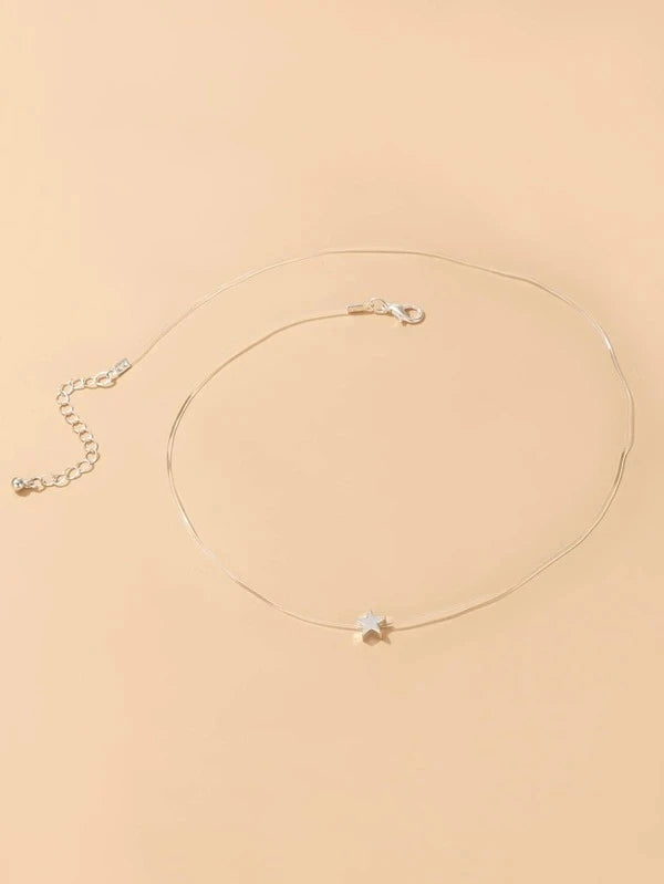 Shiny Crystal Moon Star Love Pearl Pendant