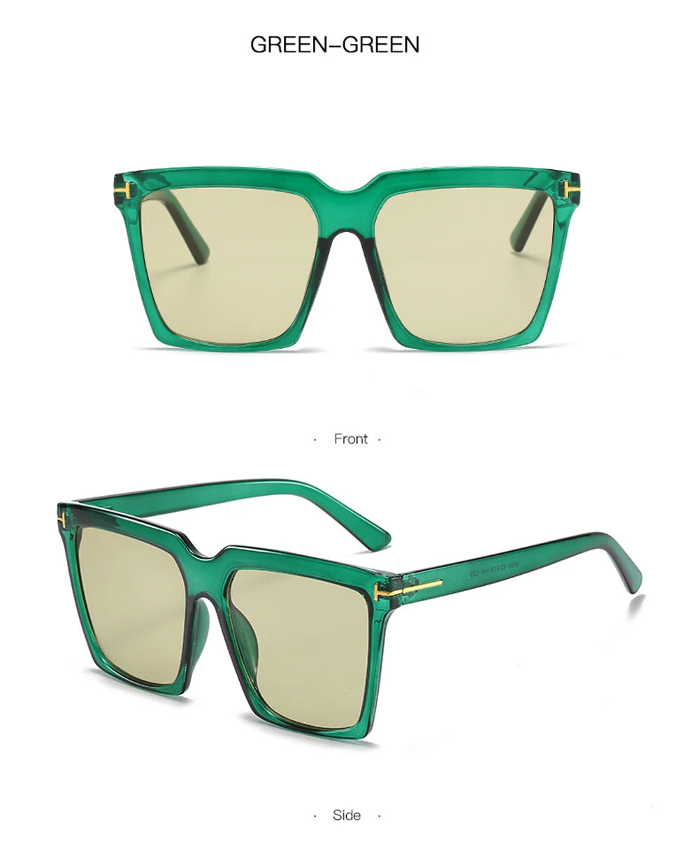 Square Vintage Sunglasses UV400