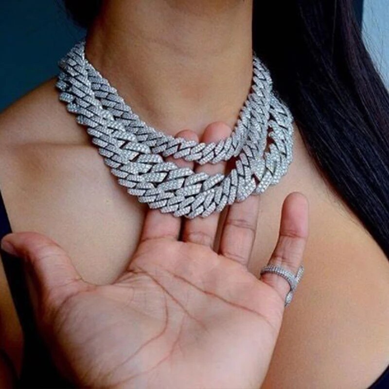 Couple Jewelry | 12mm Micro Pave CZ Cuban Link