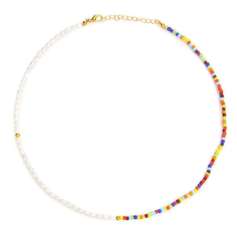 Colorful Beaded Natural Baroque Pearl
