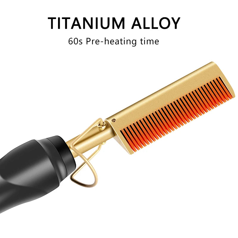 2 in 1  Electric Hot Heating Comb