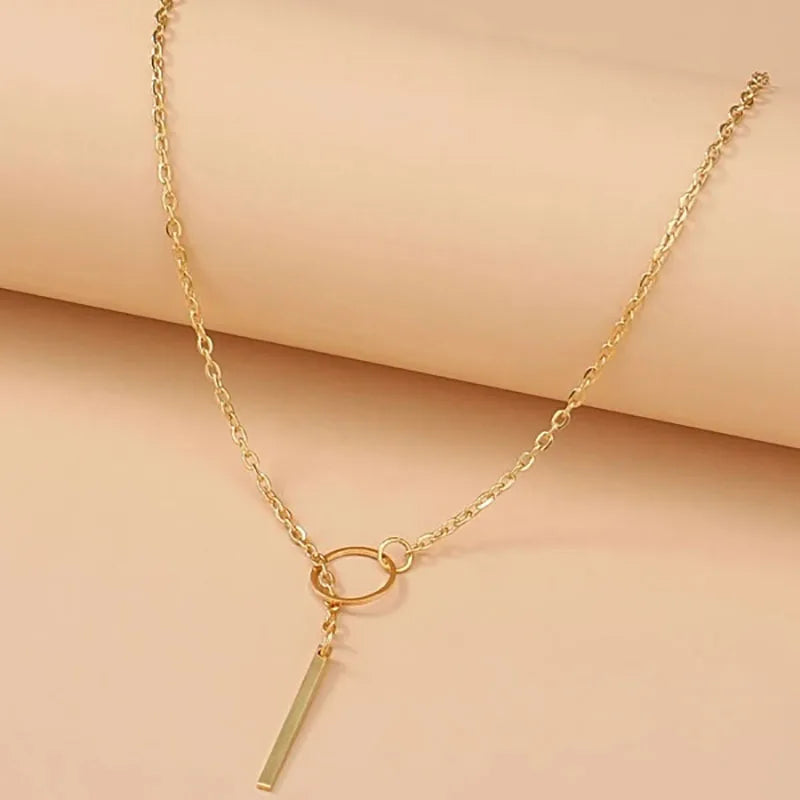 Gold Pearl Round Sequin Moon Butterfly | Rose Flower Pendant Necklaces