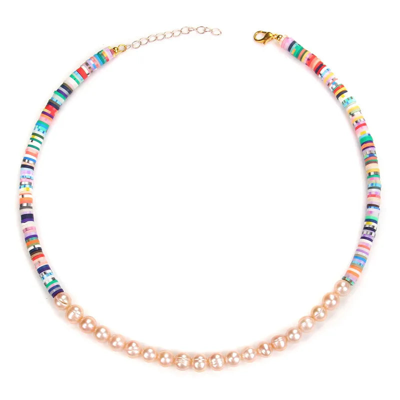 Colorful Beaded Natural Baroque Pearl