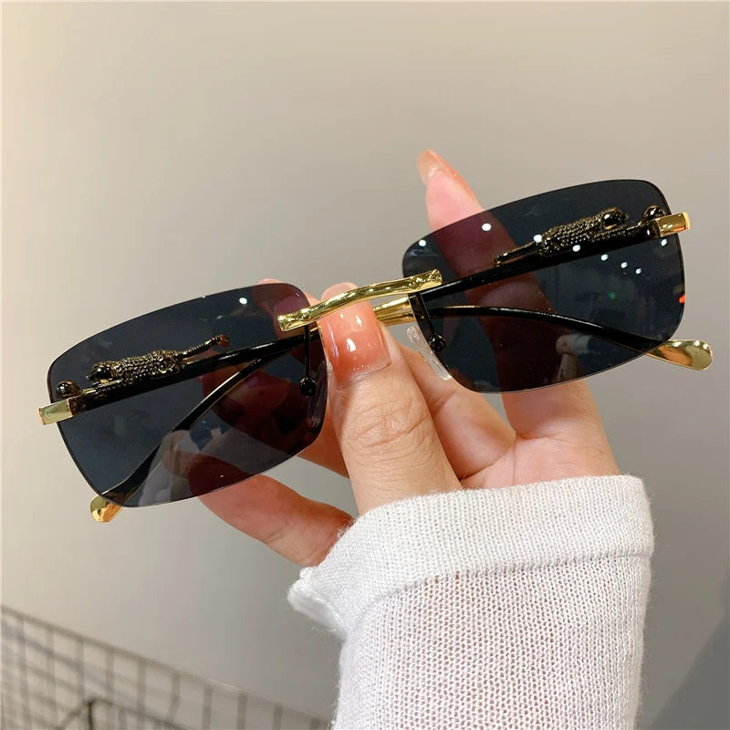 Luxury Golden Leopard Frame Sunglasses | UV400