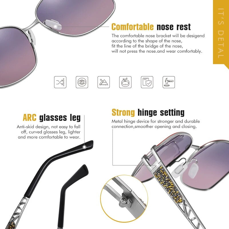 Elegant Polarized Diamond Eyewear