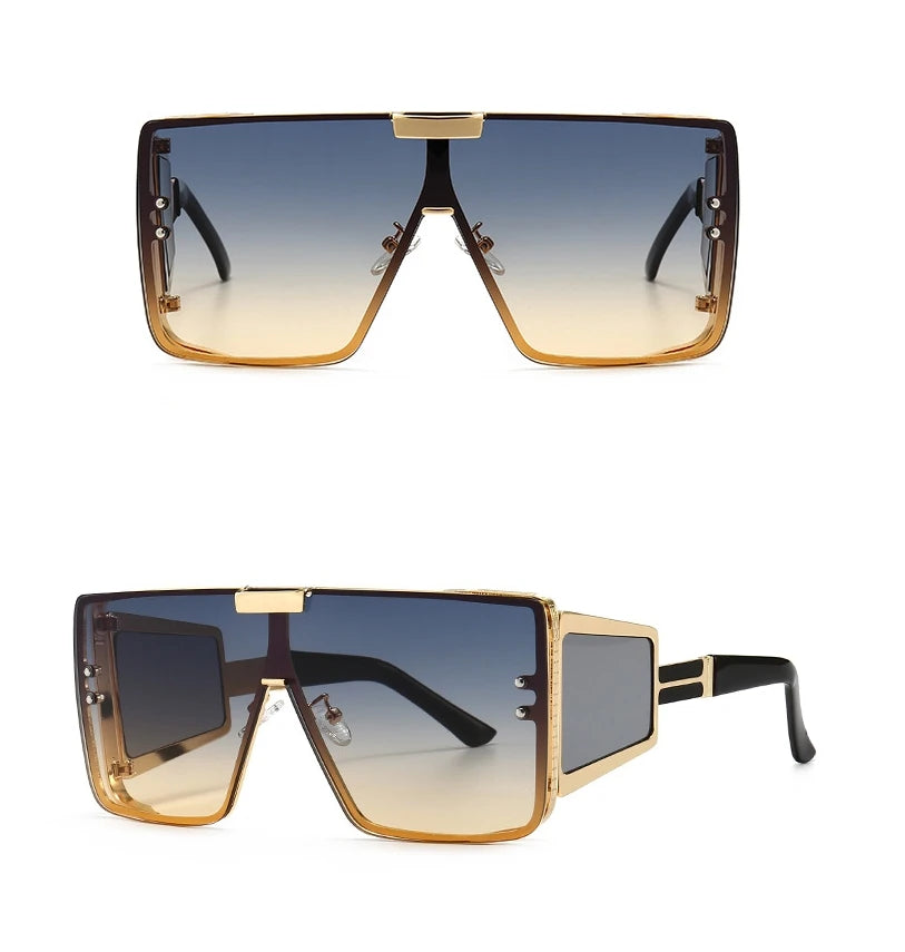Oversized Luxury Uv400 Vintage Glasses
