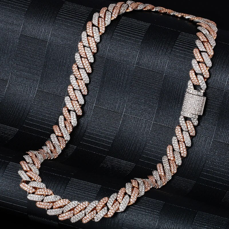 Couple Jewelry | 12mm Micro Pave CZ Cuban Link
