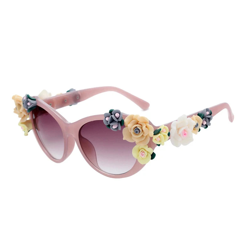 Charming Flower Fashion Cat Eye