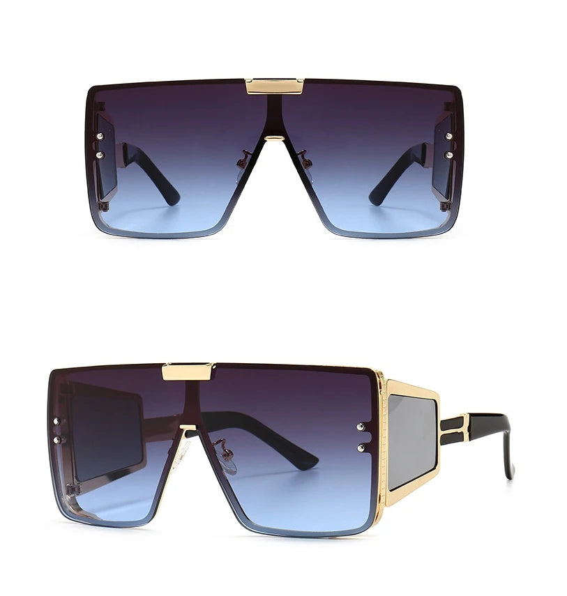 Oversized Luxury Uv400 Vintage Glasses