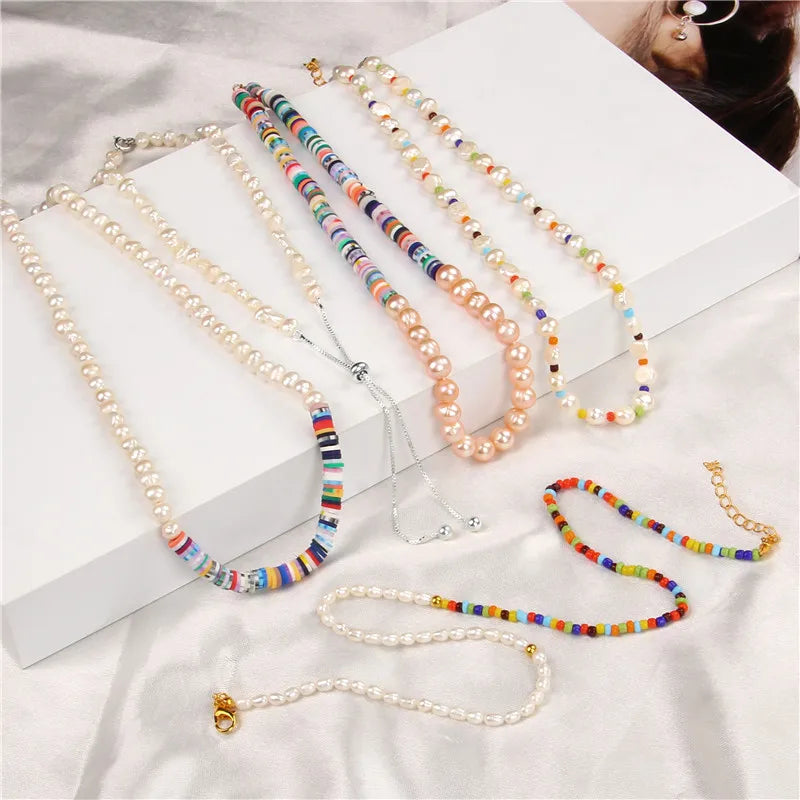 Colorful Beaded Natural Baroque Pearl