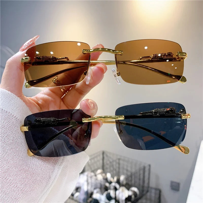 Luxury Golden Leopard Frame Sunglasses | UV400