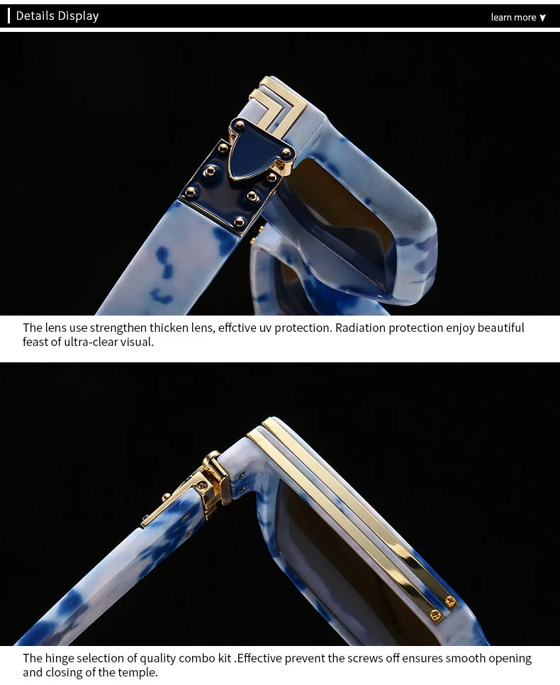 Classic Luxury Square Sunglasses
