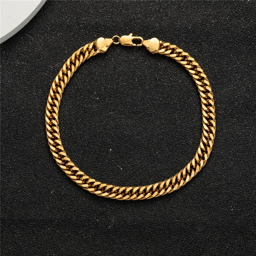 7mm Cuban Link Unisex Waterproof