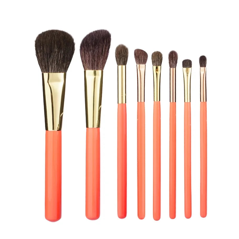 Professional Handmade Makeup Brushes Set Soft Blue Squirrel Goat Hair Face Powder Contour Eye Shadow Brush Make Up Brush Kit