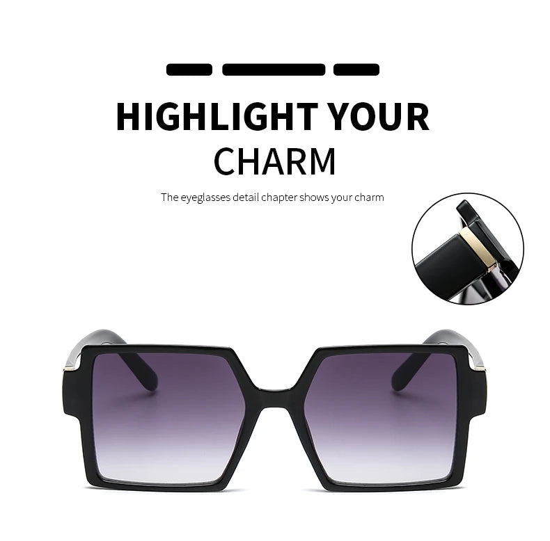 Vintage Fashion Gradient Eyeglasses