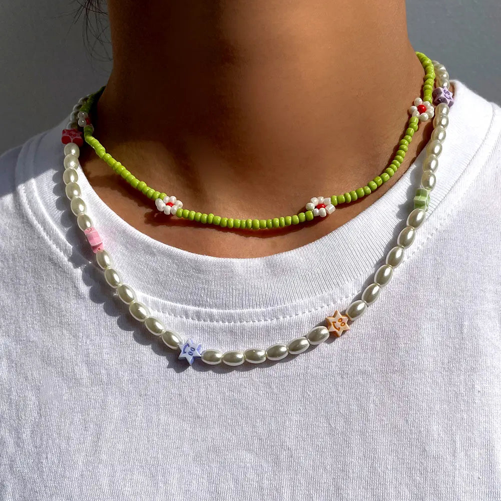 Smile Pearl Acrylic Fruit Heart Beads