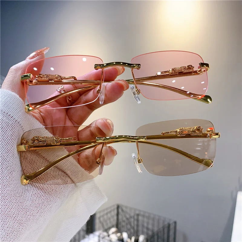 Luxury Golden Leopard Frame Sunglasses | UV400