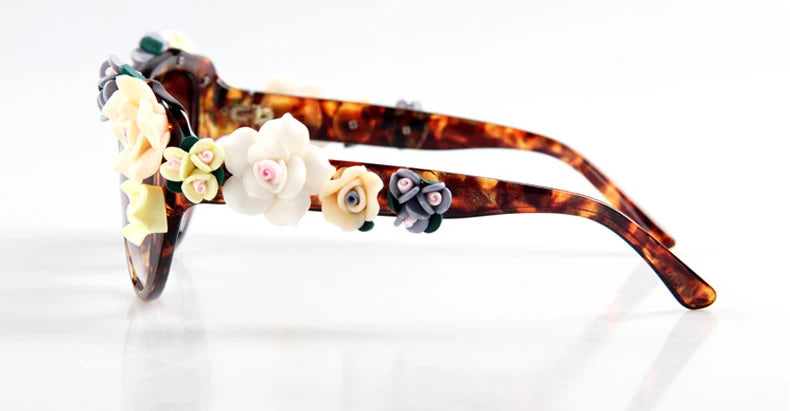 Charming Flower Fashion Cat Eye