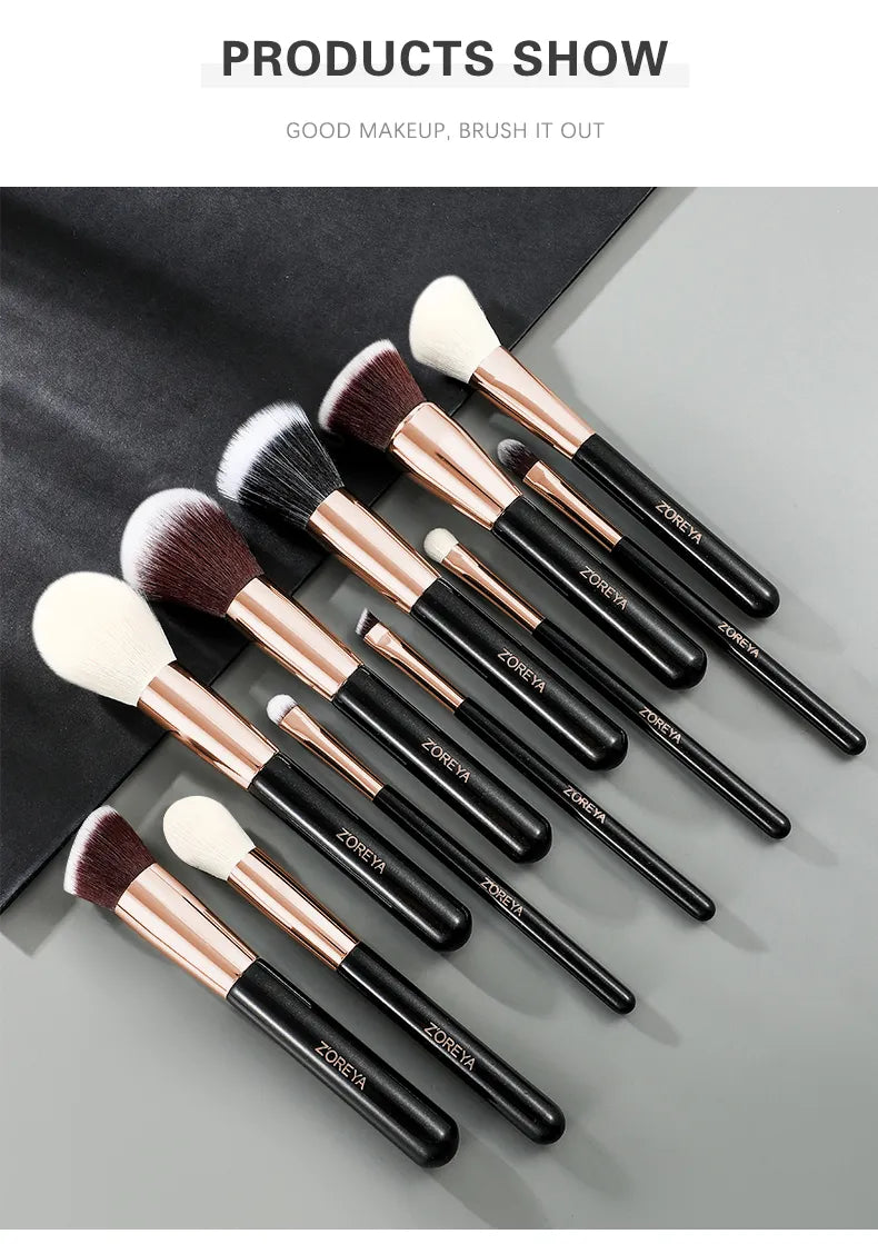 Foundation / Eyebrow / Contour / Eyeshadow Make Up Brushes