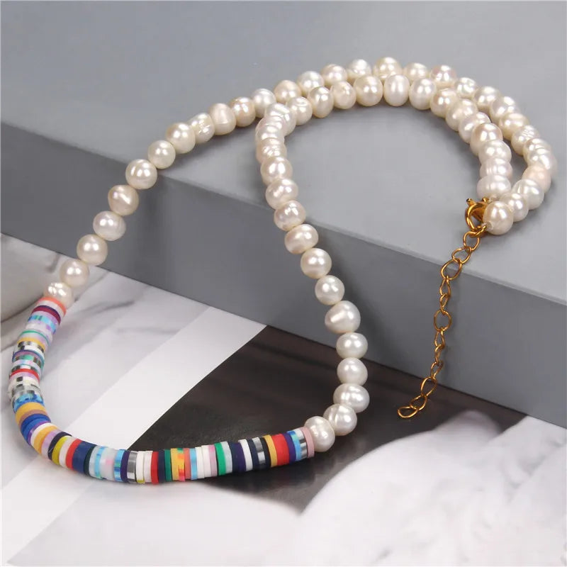 Colorful Beaded Natural Baroque Pearl