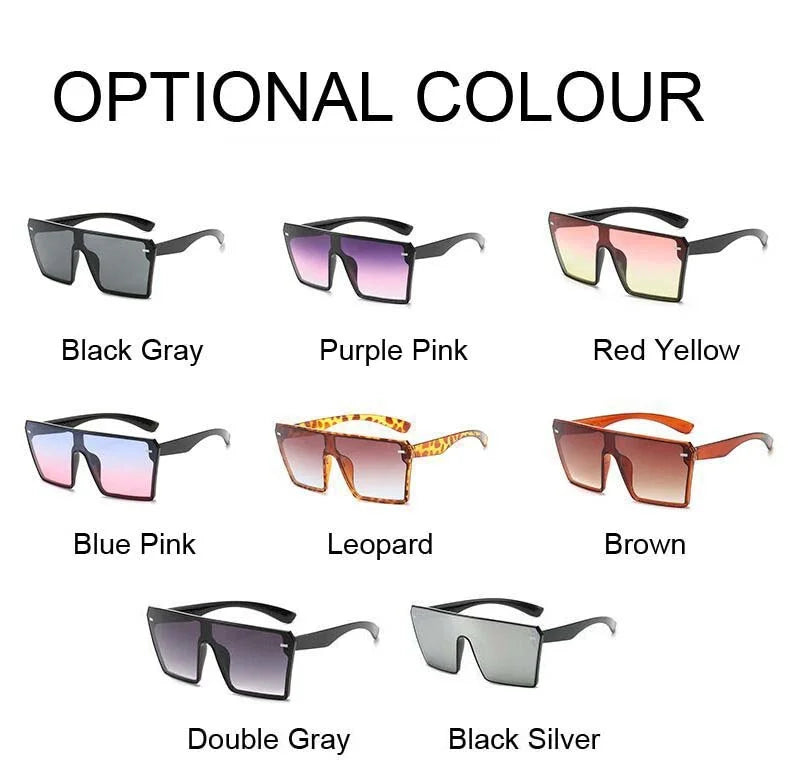 Oversized Big Frame Gradient Sunglasses