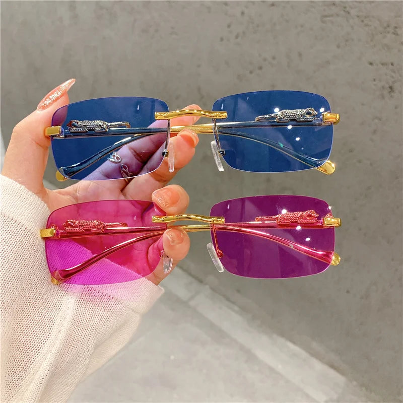 Luxury Golden Leopard Frame Sunglasses | UV400