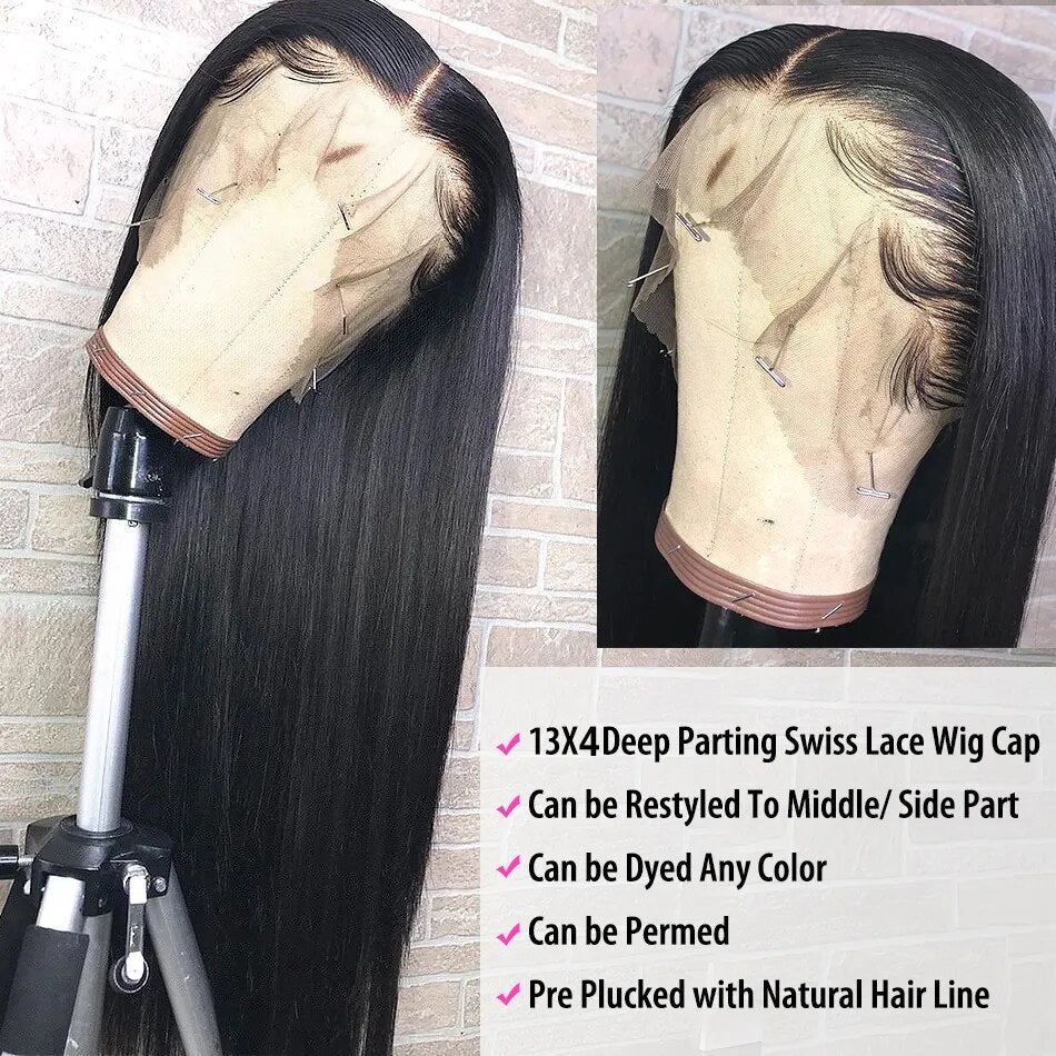 Brazilian Pre Plucked Lace Closure Wig
