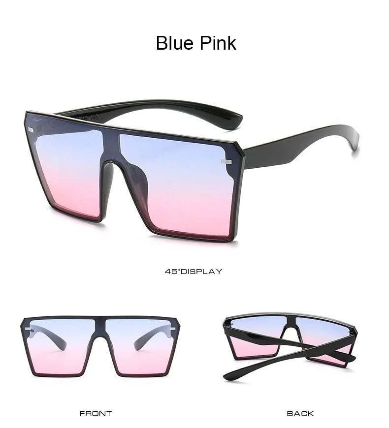 Oversized Big Frame Gradient Sunglasses