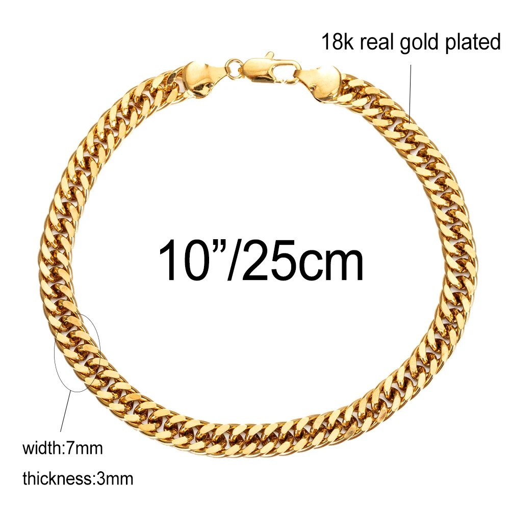 7mm Cuban Link Unisex Waterproof
