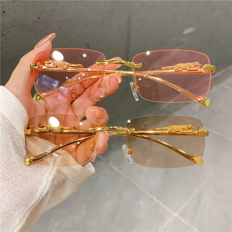 Luxury Golden Leopard Frame Sunglasses | UV400