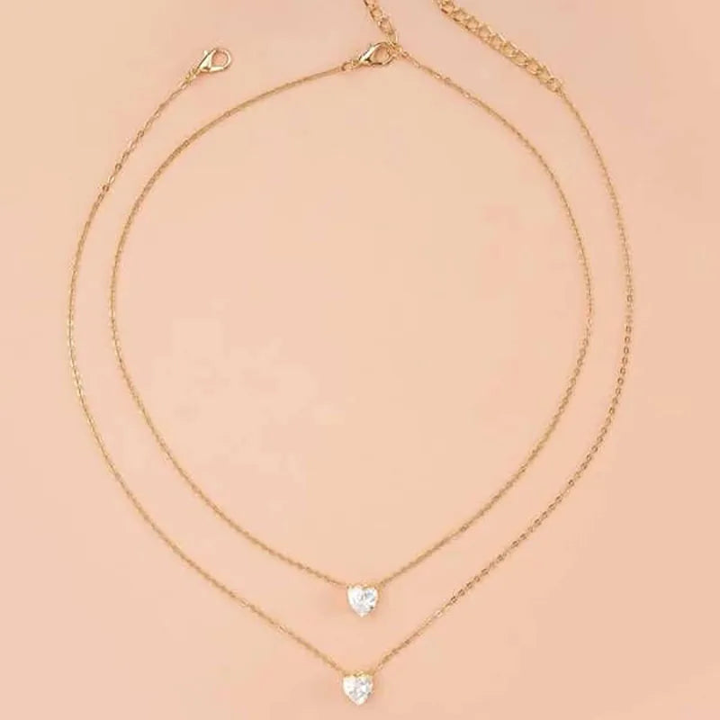 Gold Pearl Round Sequin Moon Butterfly | Rose Flower Pendant Necklaces