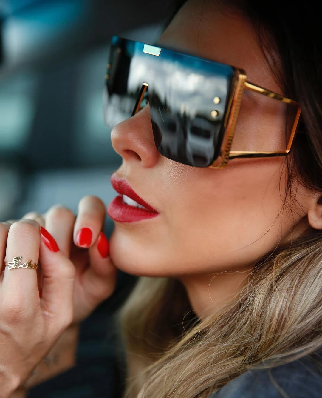 Oversized Luxury Uv400 Vintage Glasses