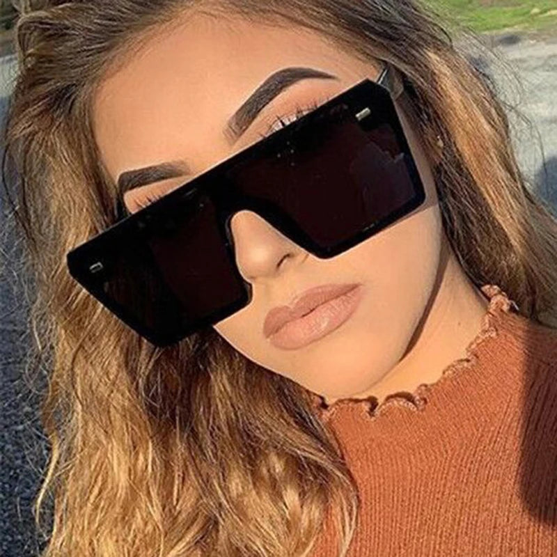 Oversized Big Frame Gradient Sunglasses