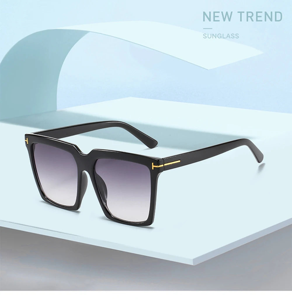 Square Vintage Sunglasses UV400