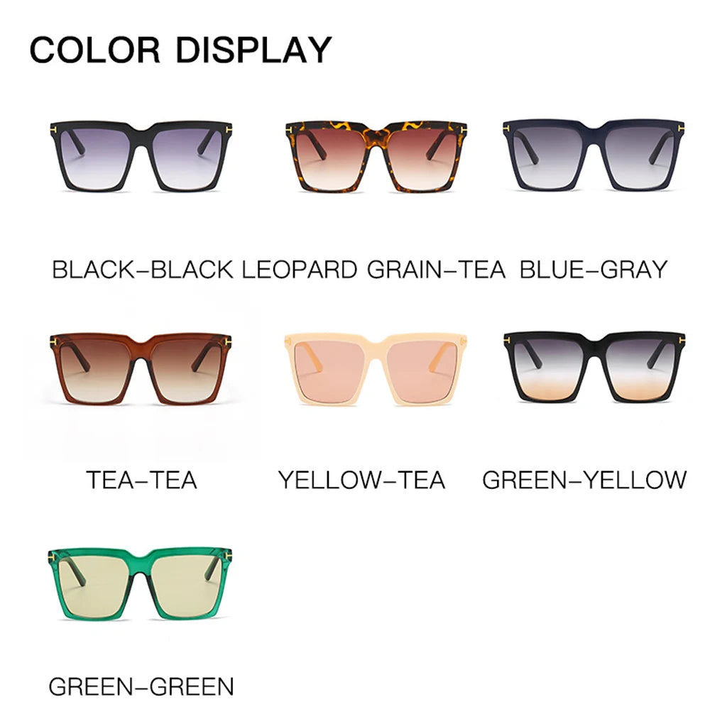 Square Vintage Sunglasses UV400