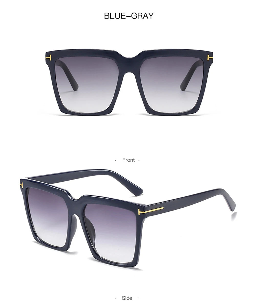Square Vintage Sunglasses UV400