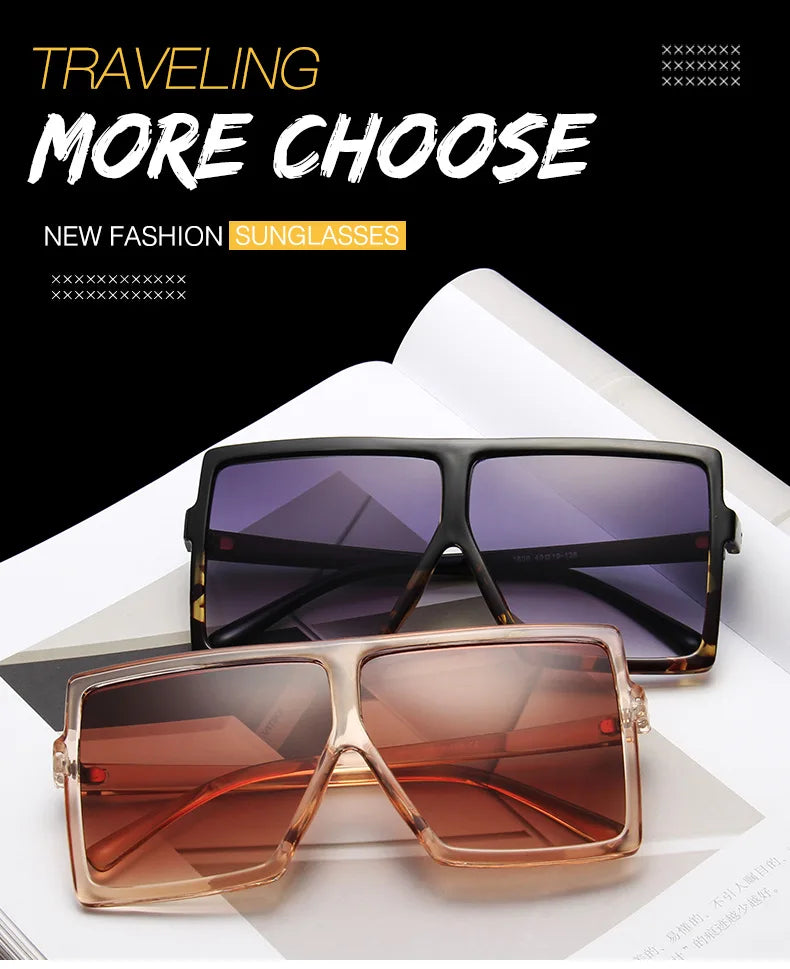 Unisex Oversized Shades Vintage Retro