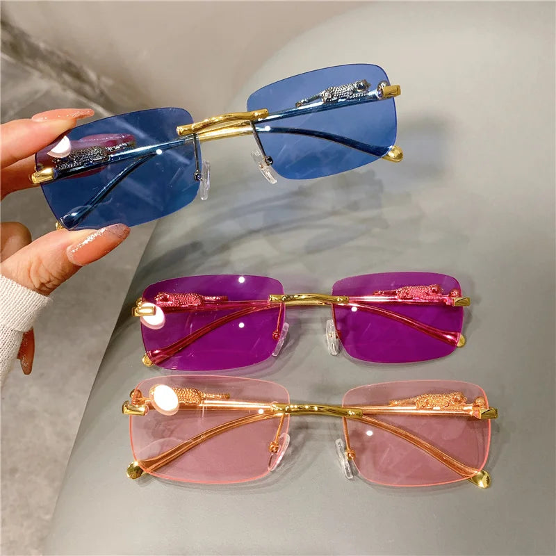 Luxury Golden Leopard Frame Sunglasses | UV400