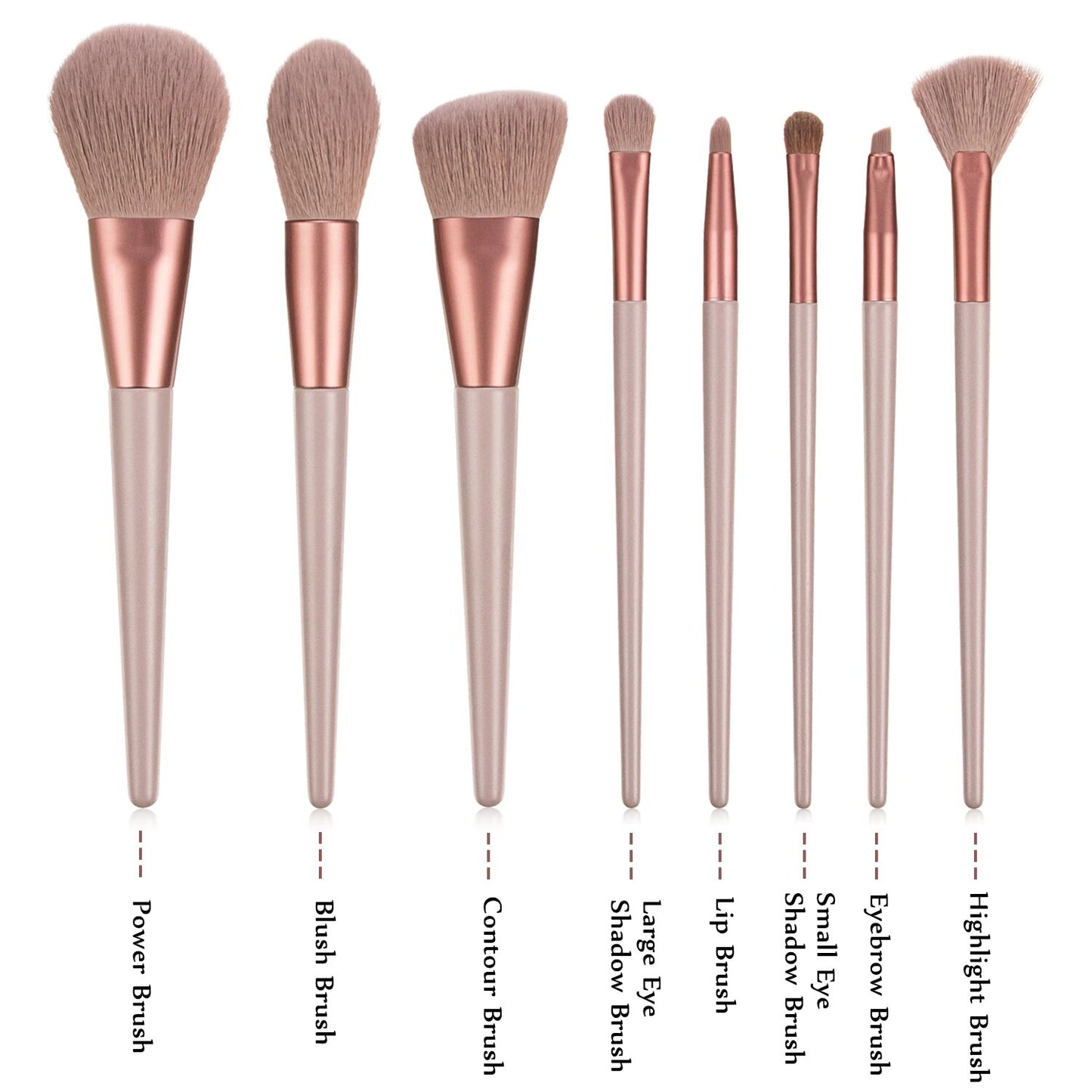 Concealer / Foundation / Highlighter / Blush / Eyeshadow Fan  Brush