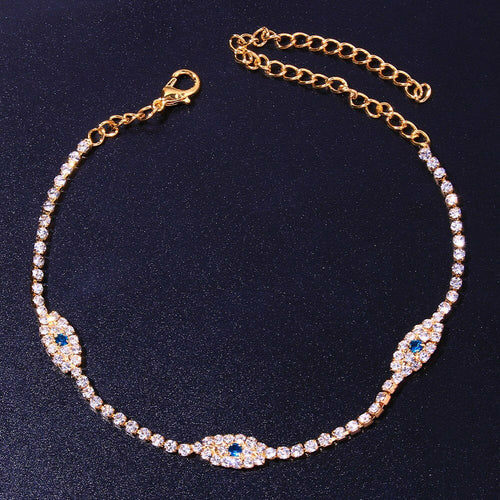 Vintage Crystal Anklet