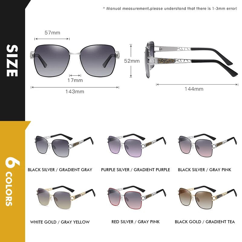 Elegant Polarized Diamond Eyewear