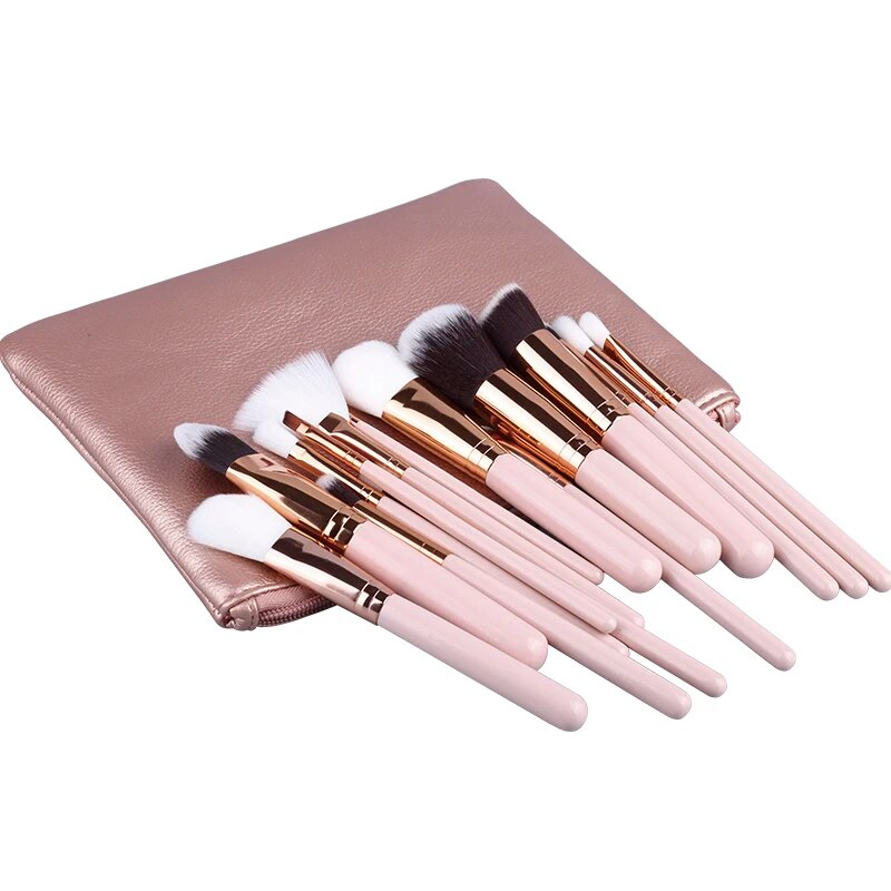 15pcs Powder/ Foundation /Eyeshadow Make Up Brushes