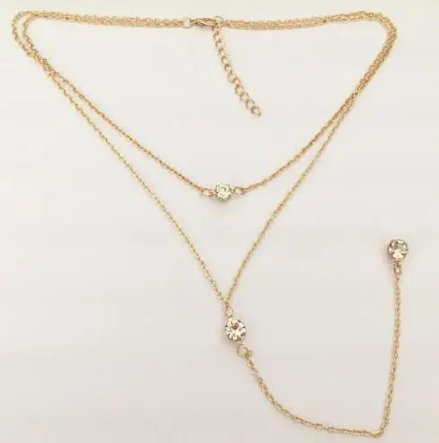 Heart Moon Gold Color Multi Layer