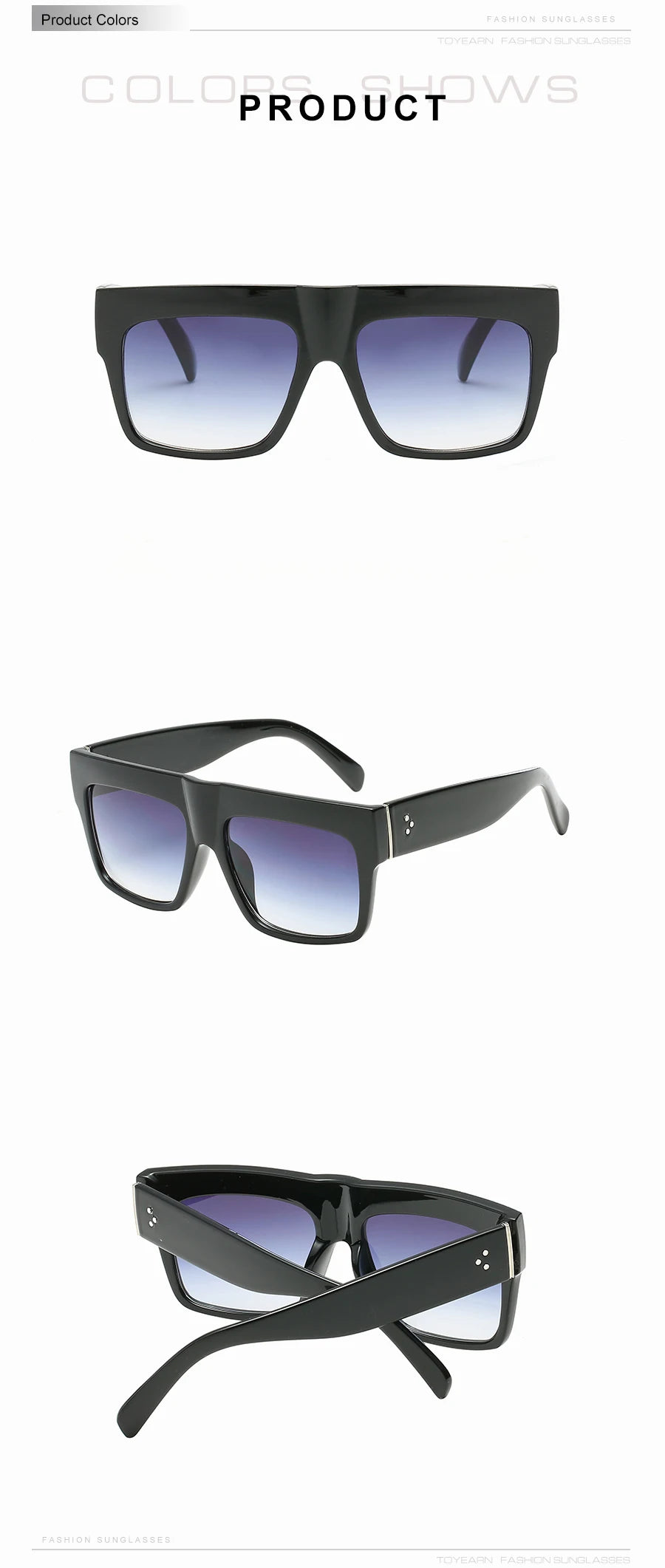 Rivet Eyewear Flat Top Sunglasses