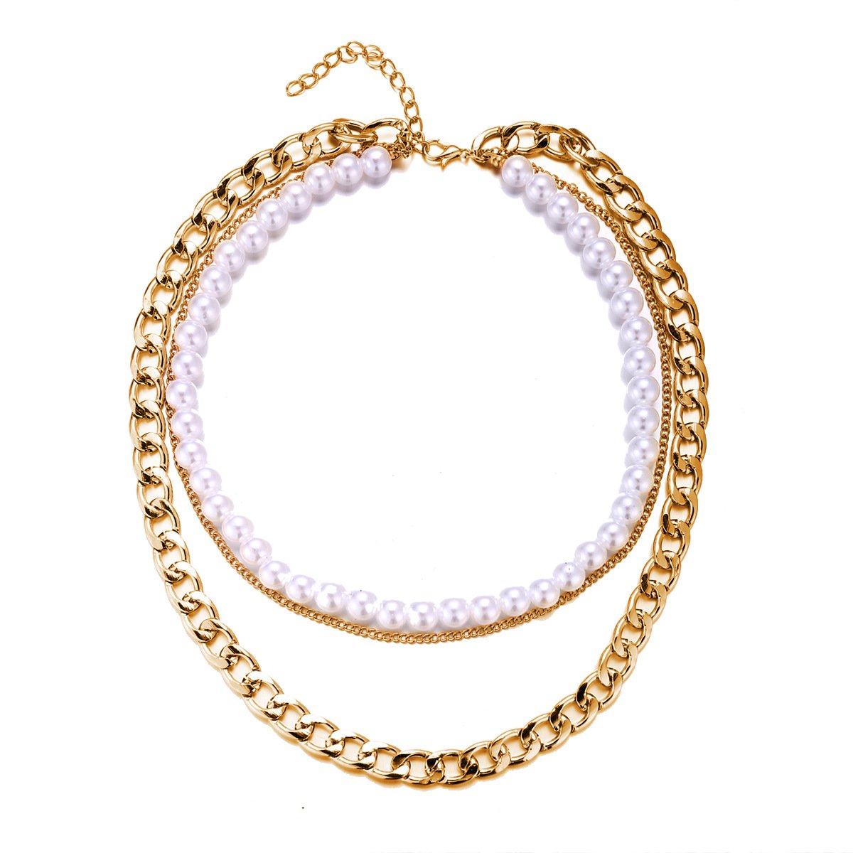 3 Piece Layer 18K Gold Plated Necklace