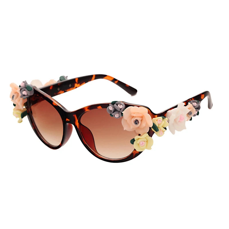 Charming Flower Fashion Cat Eye