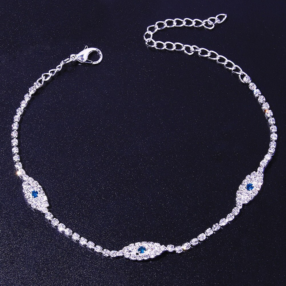 Vintage Crystal Anklet