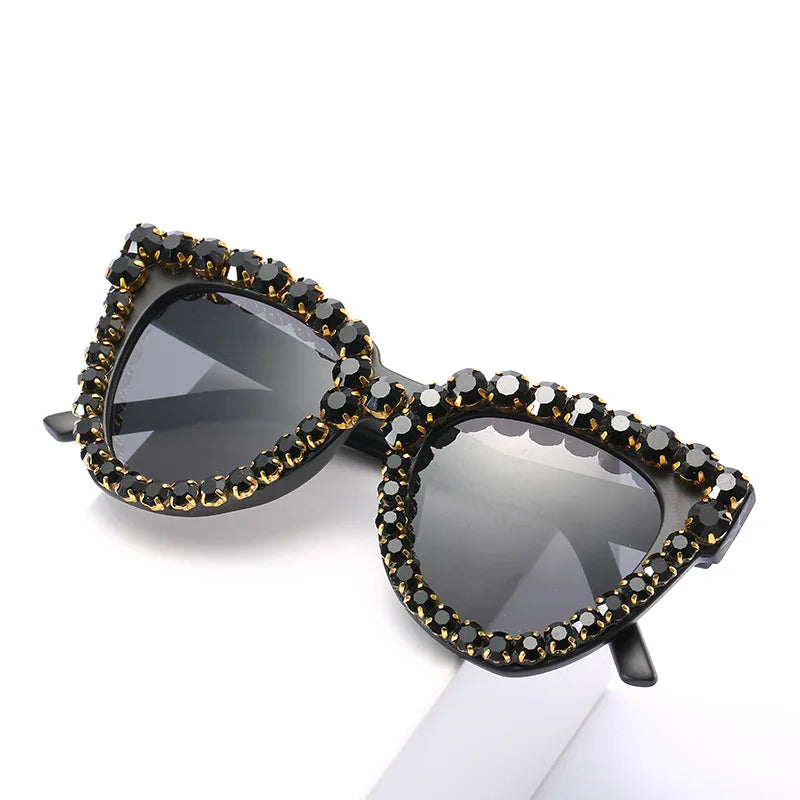 Luxury Cat Eye Diamond Sunglasses