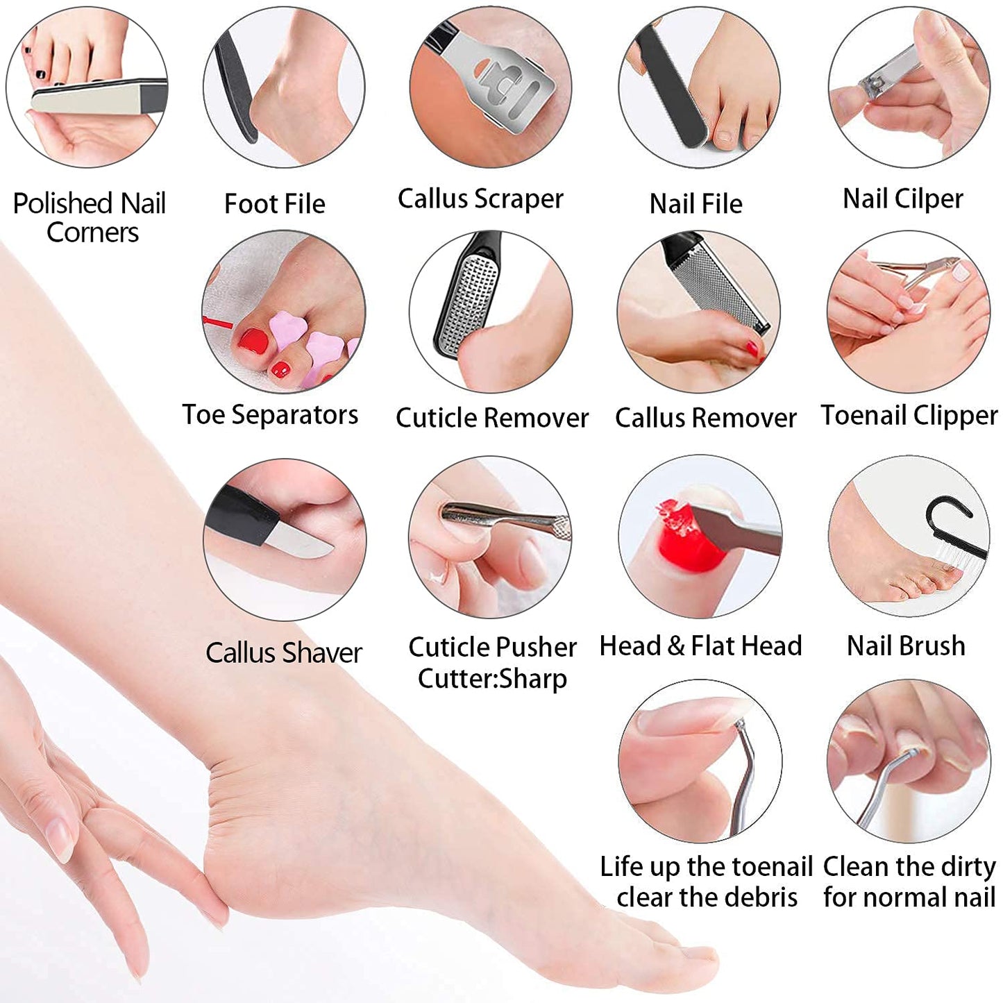23 in 1 Pedicure Set